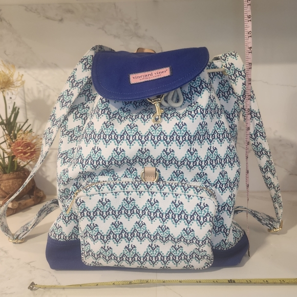 Vineyard Vines Royal Ocean Blue EUC Backpack - Picture 8 of 12